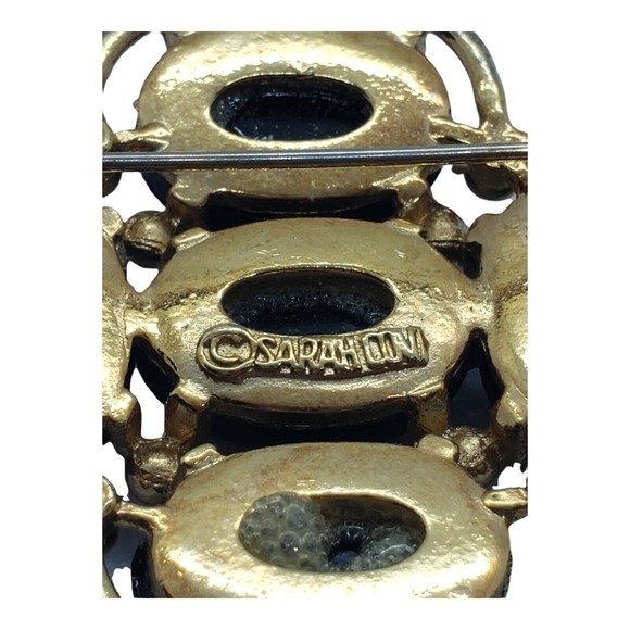 Vintage Sarah Coventry Signed Brooch Pin Light of the East Mosaic 1968 - Picture 2 of 4